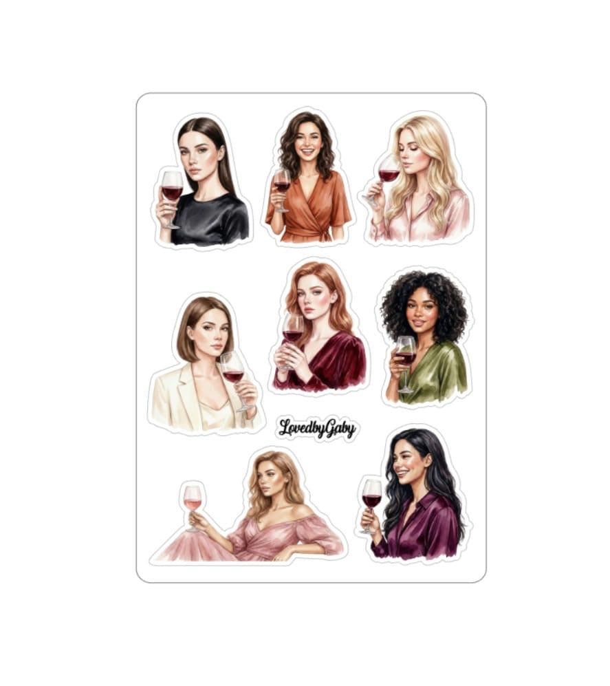 LovedbyGaby stickers Wijn