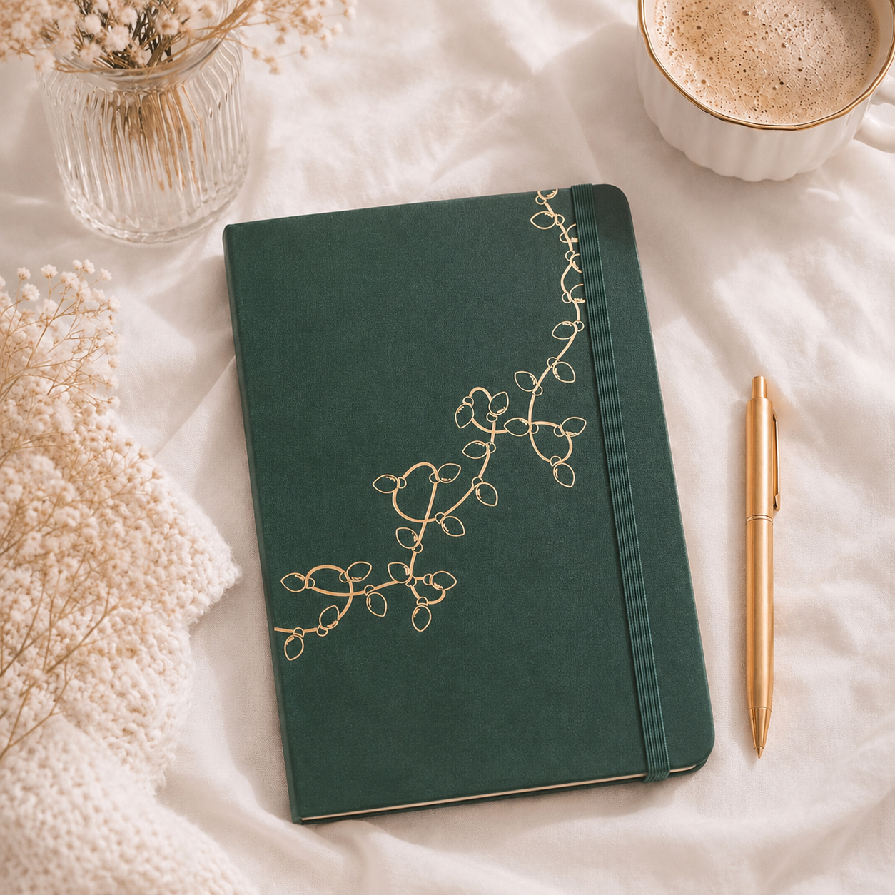 LovedbyGaby A5 bulletjournal Christmas lights