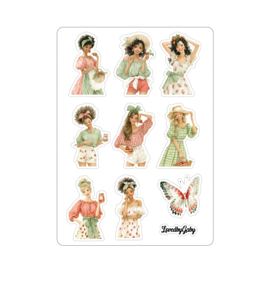 LovedbyGaby stickers Aardbeien