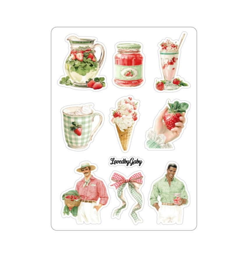 LovedbyGaby stickers Aardbeien