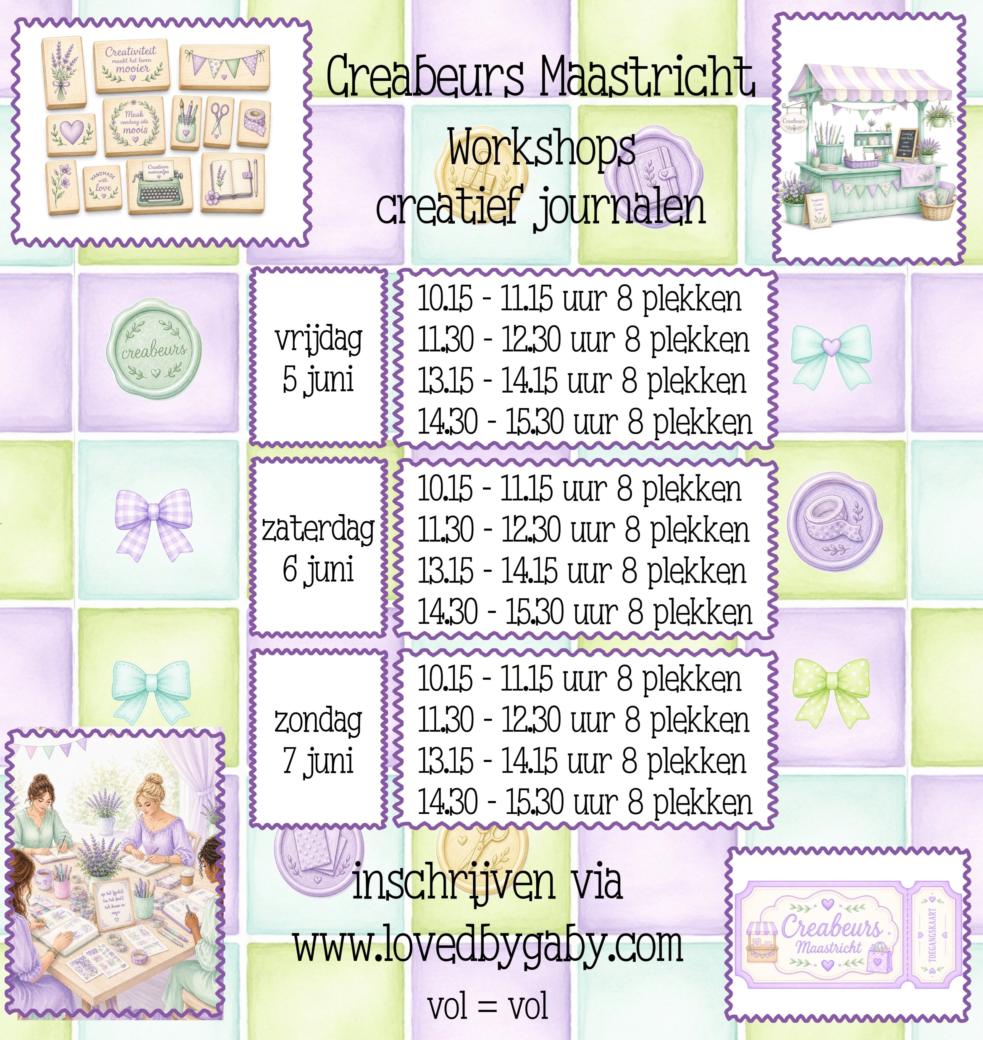 Workshop creatief journalen Creabeurs Maastricht