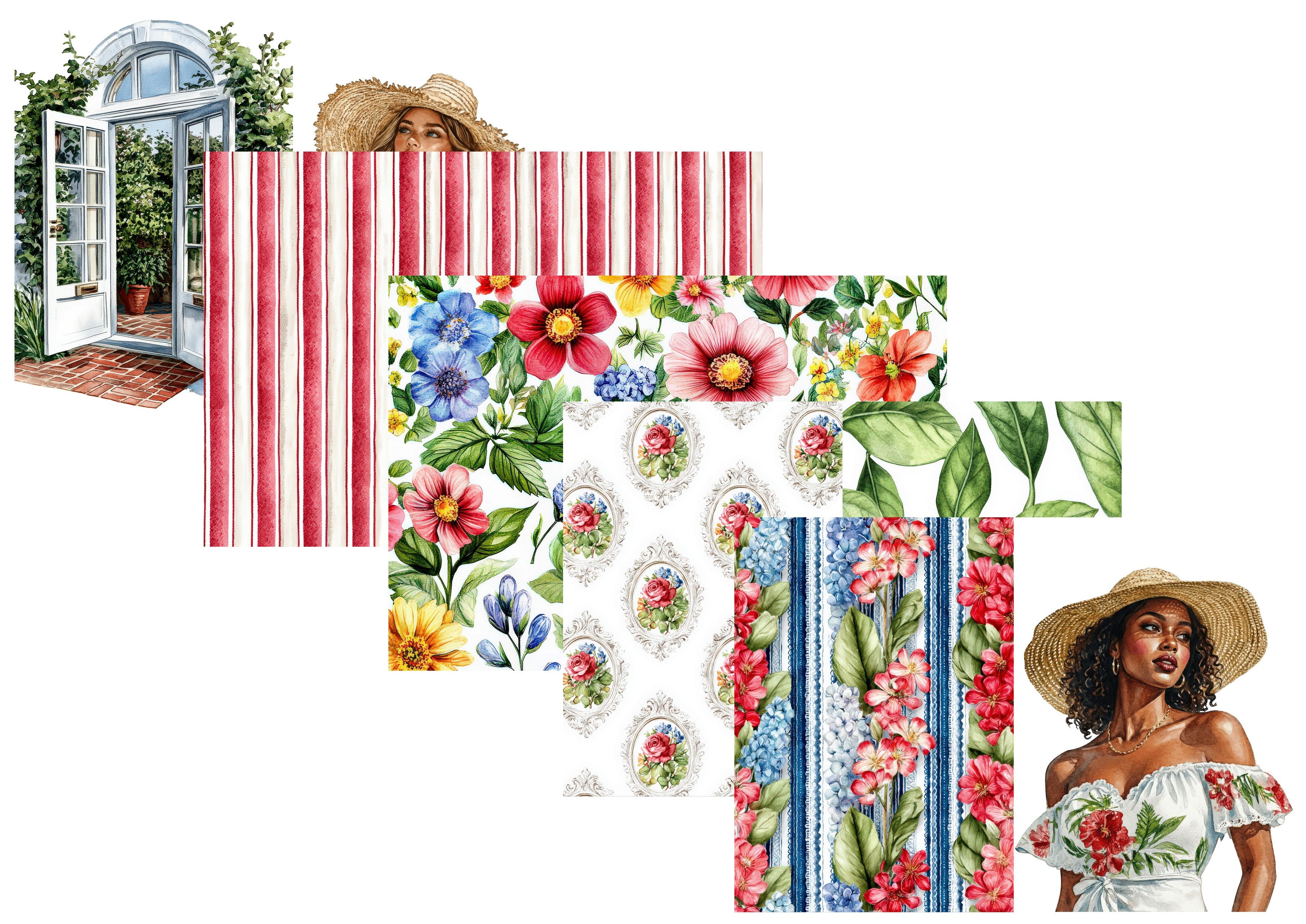 LovedbyGaby A4 journalpapier set Country Whispers