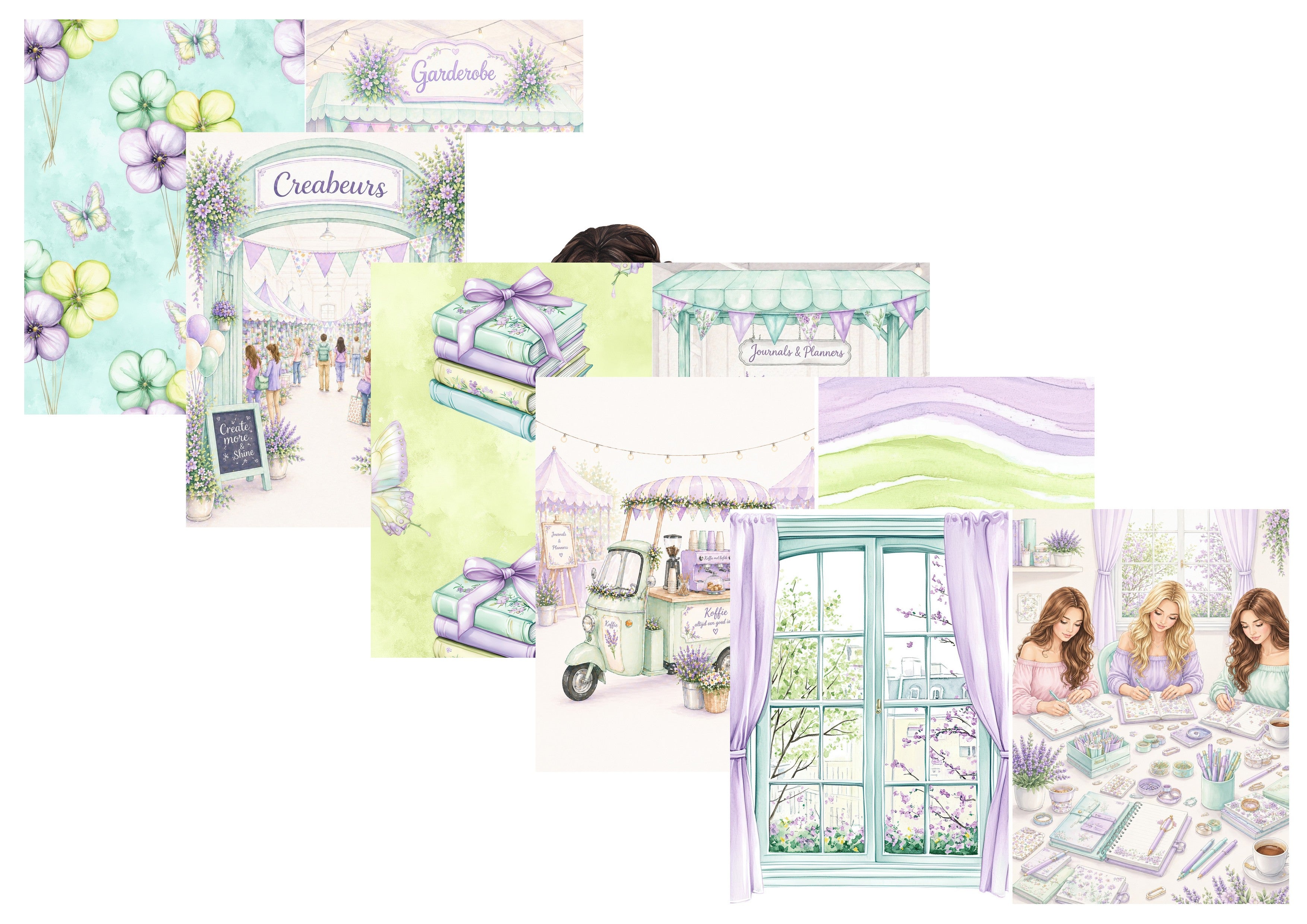 LovedbyGaby A4 journalpapier set Creabeurs