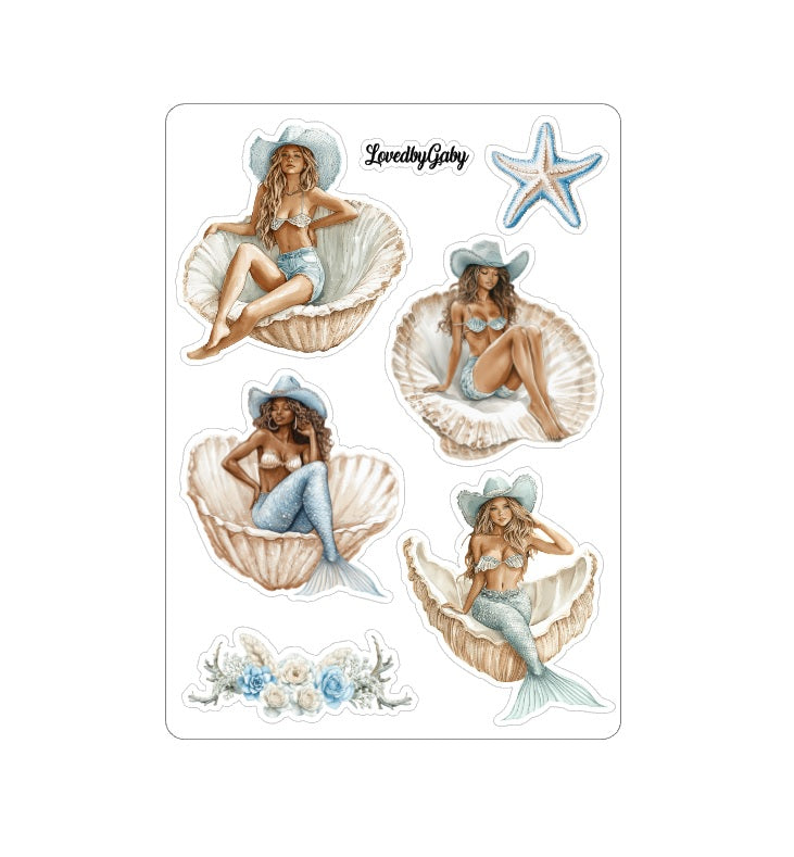LovedbyGaby Aufkleber Summer Cowsgirl