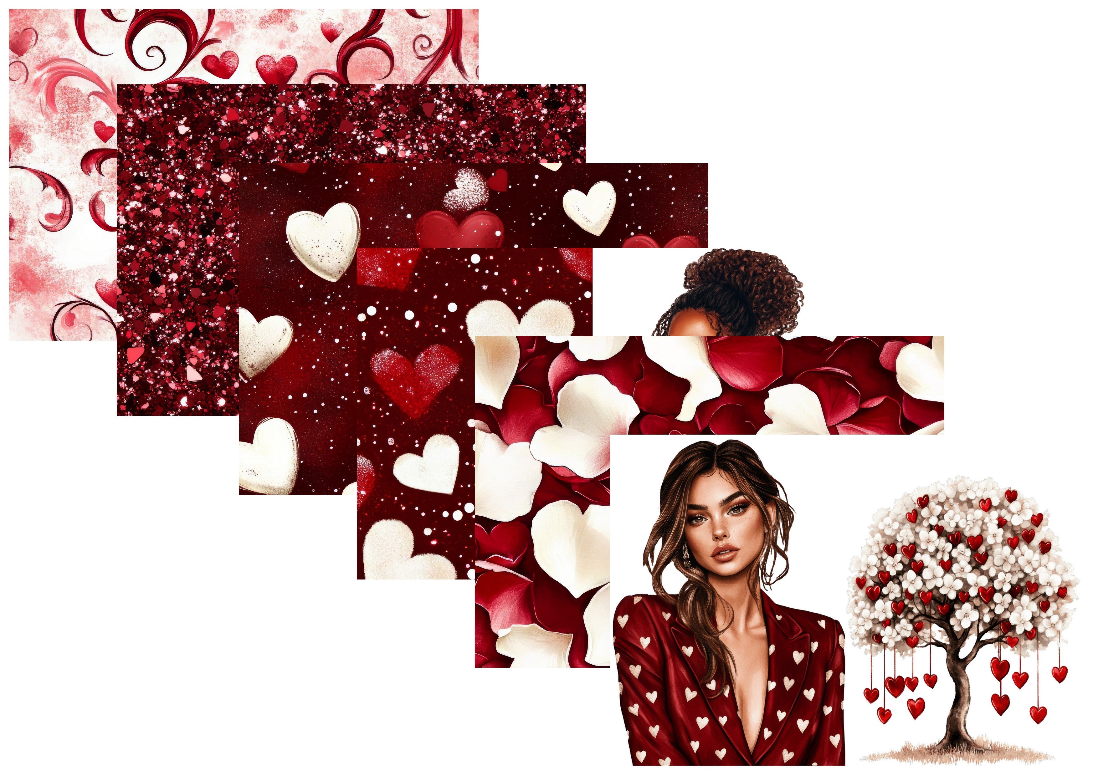 LovedbyGaby A4 journalpapier set Deep romance