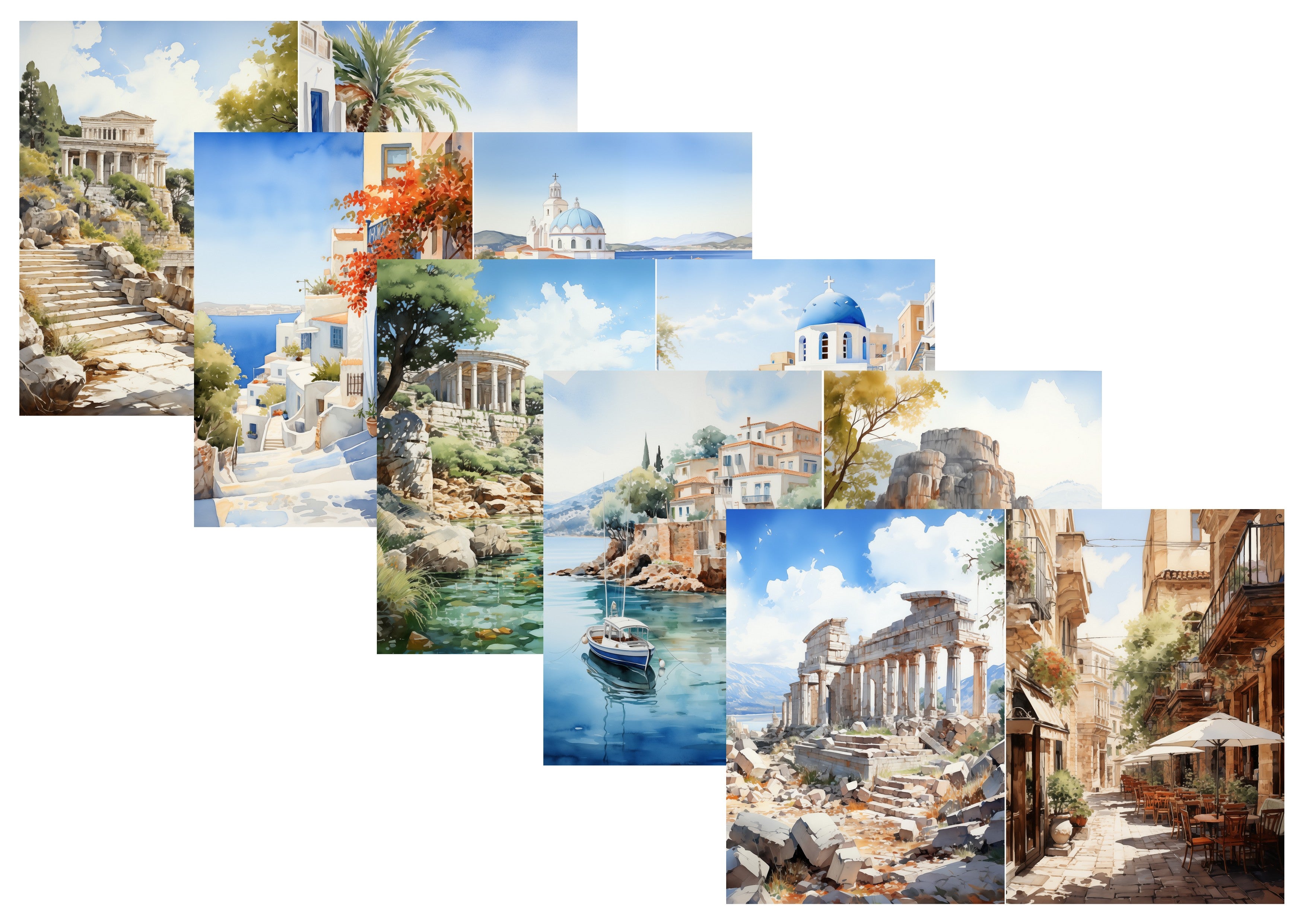 LovedbyGaby journalpapier set Greece