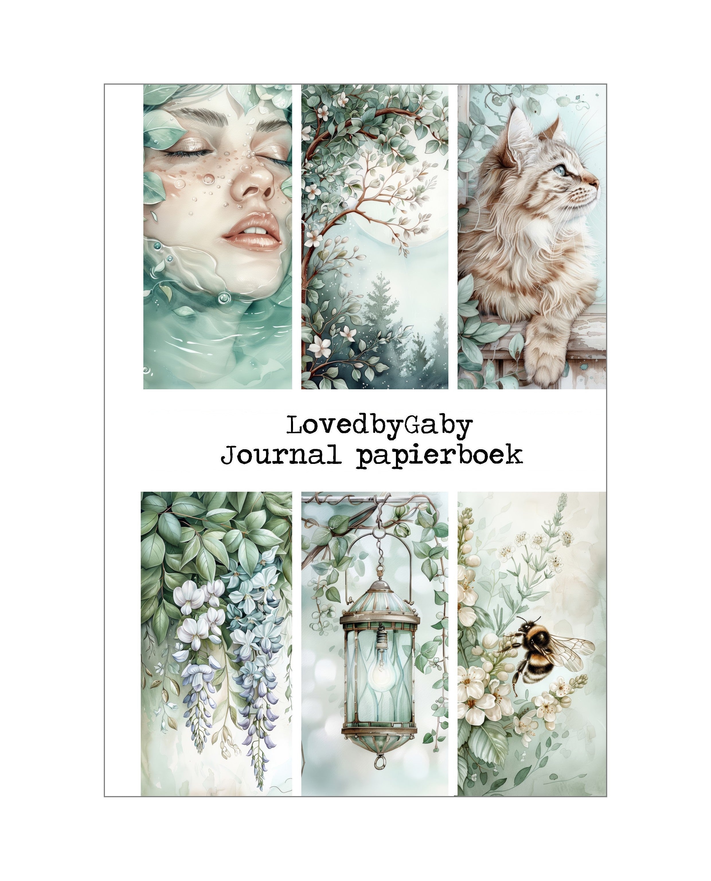 LovedbyGaby A5 en A6 papierboek Green