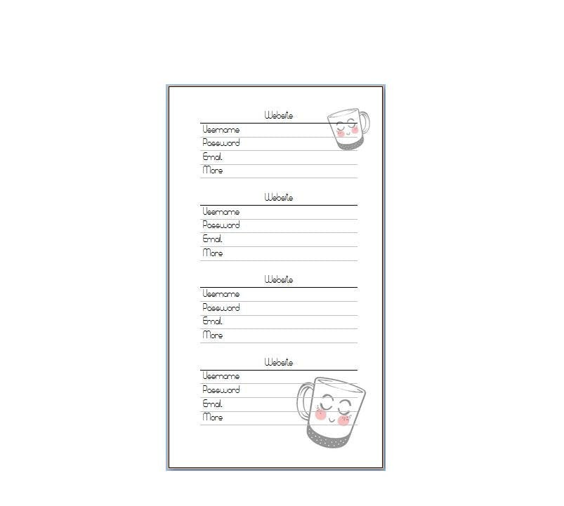 Personal inserts "passwords"