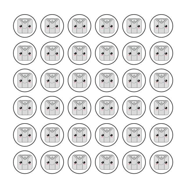 216 stickers "scale, trash can, weather and mijn phases"