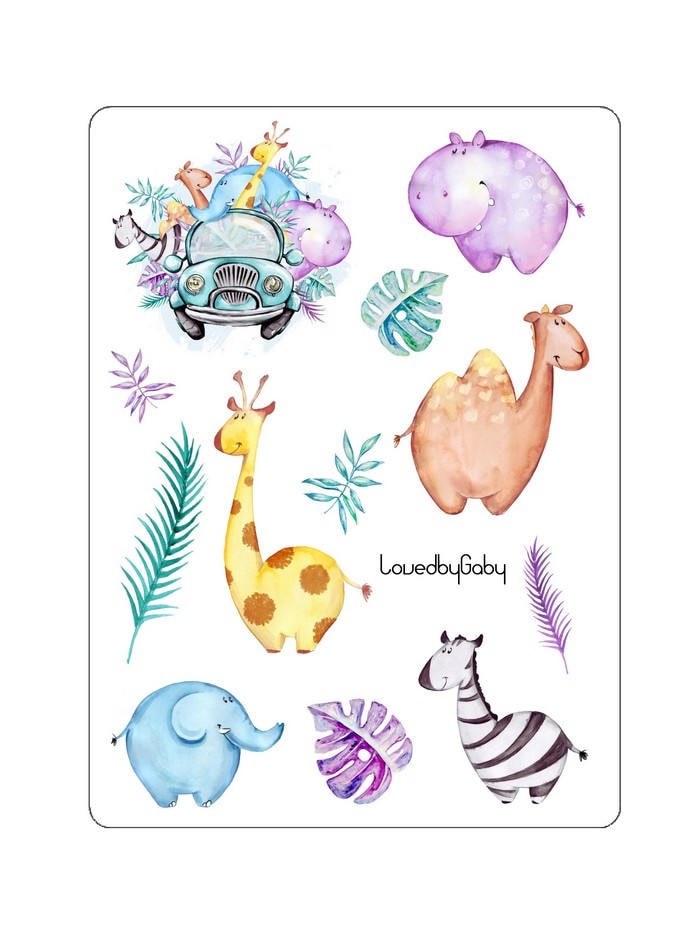 LovedbyGaby stickers "Funny Safari"
