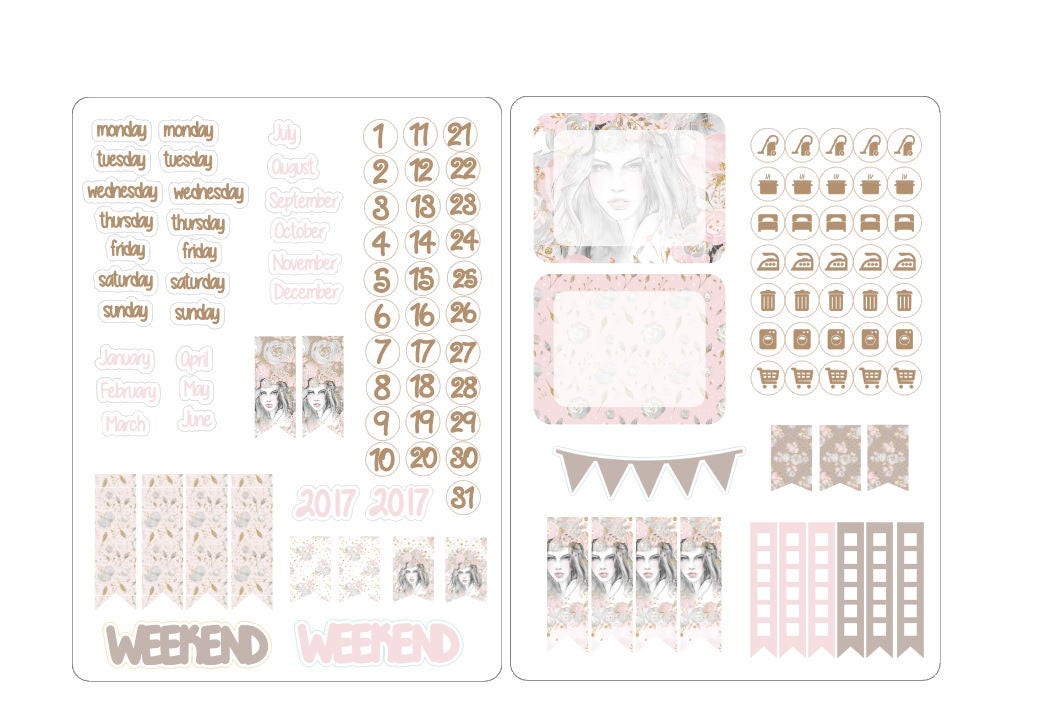 A5 deco date stickers for the classic inserts 4