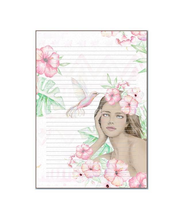 A5 notepads unicorn, anchor, macaron, spring and Tahiti