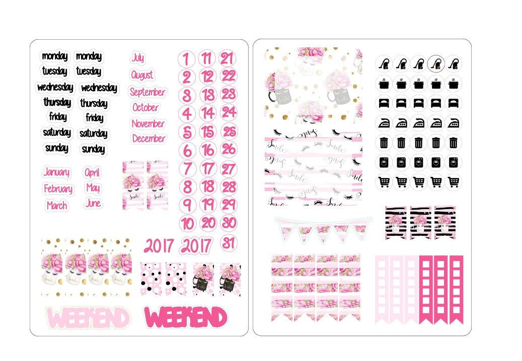 A5 deco date stickers for the classic inserts 4