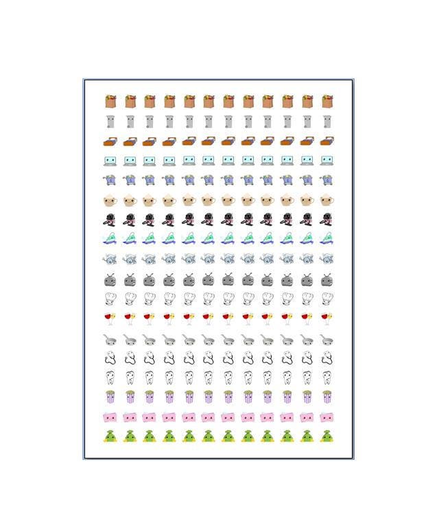 216 planner stickers social media/planning