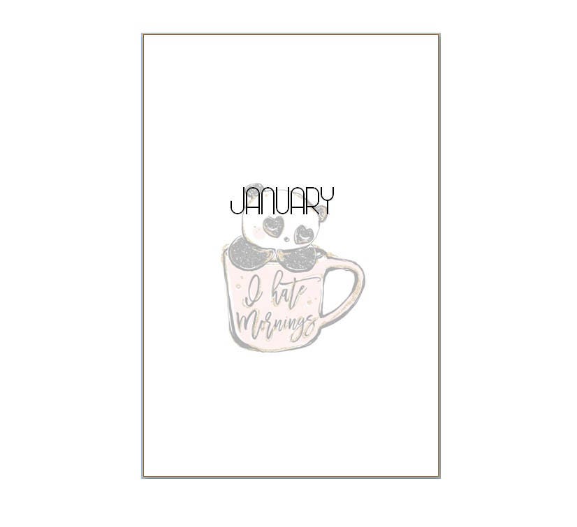 2026 Monthly cards for the A5 planners