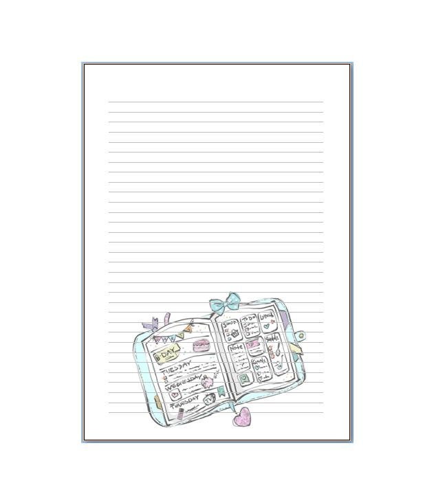 A5 notepads unicorn, anchor, macaron, spring and Tahiti
