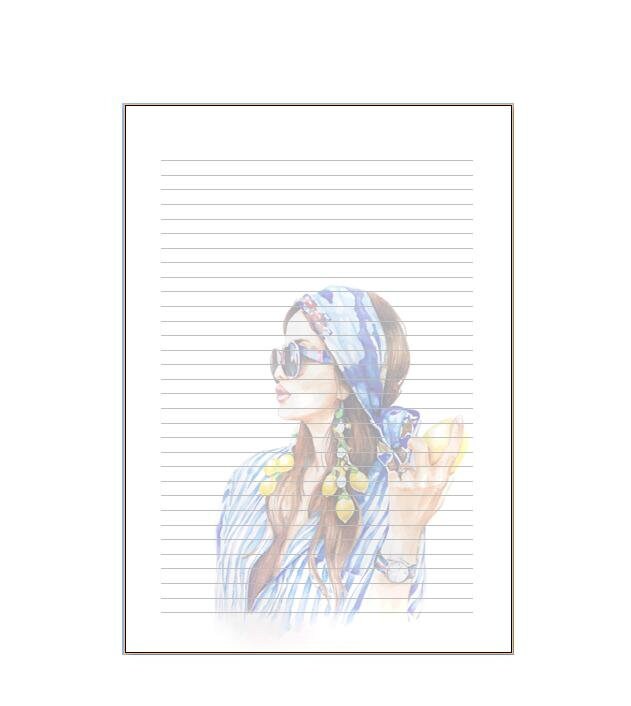 A5 notepads unicorn, anchor, macaron, spring and Tahiti