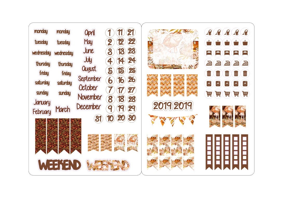A5 deco date stickers for the classic inserts 1