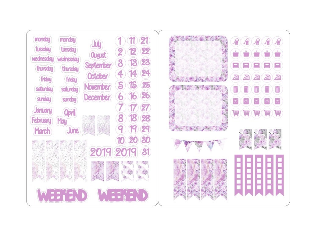 A5 deco date stickers for the classic inserts 1
