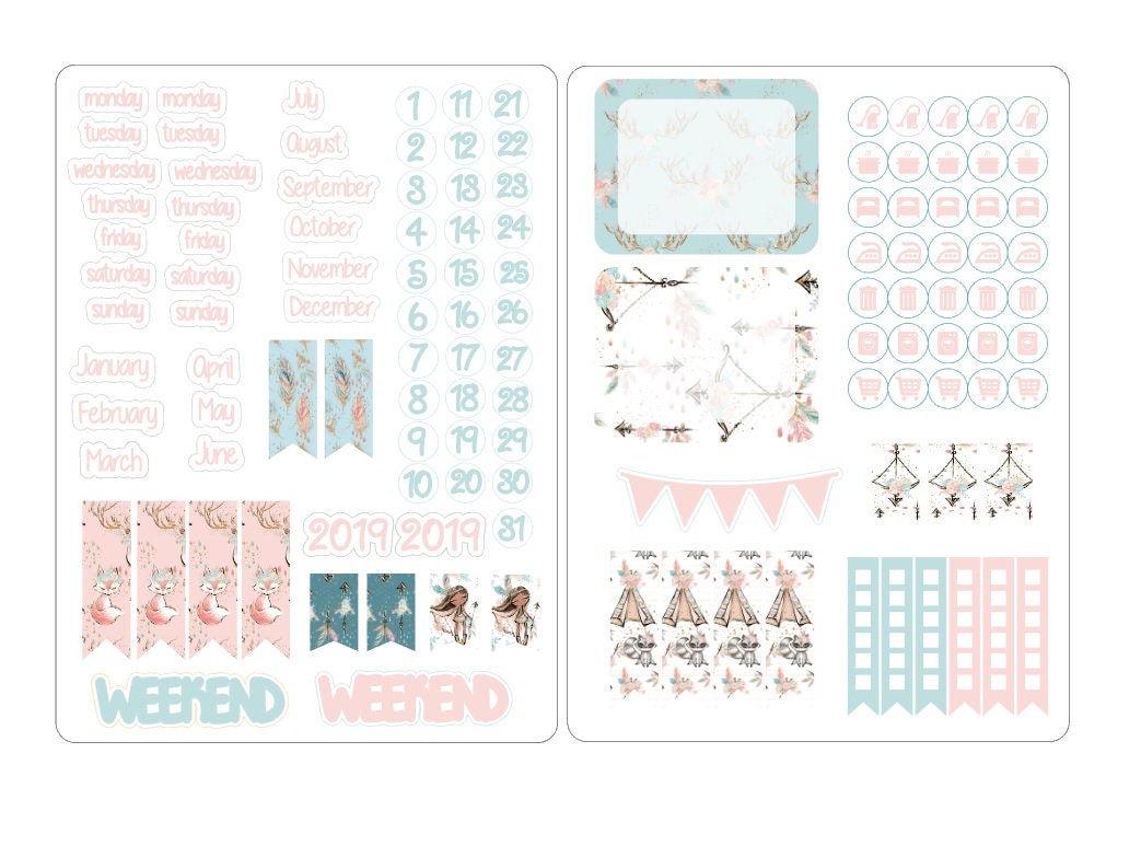 A5 deco date stickers for the classic inserts 1