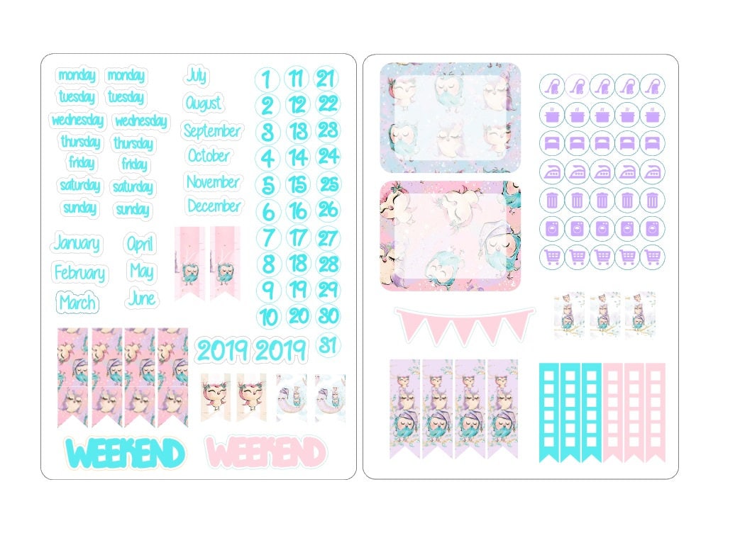 A5 deco date stickers for the classic inserts 1