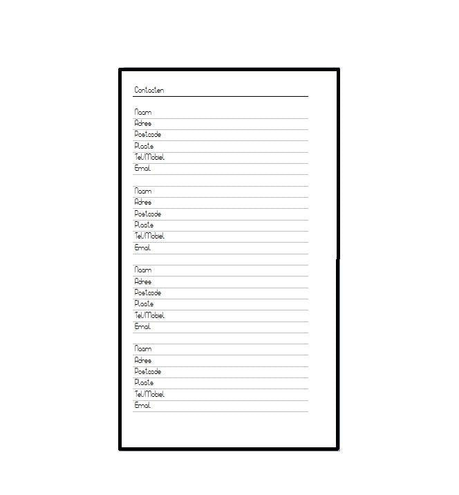 A5 slim inserts