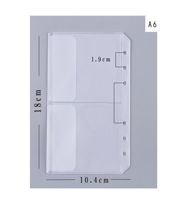 Poches de rangement personnelles format A5 pour carnets à anneaux