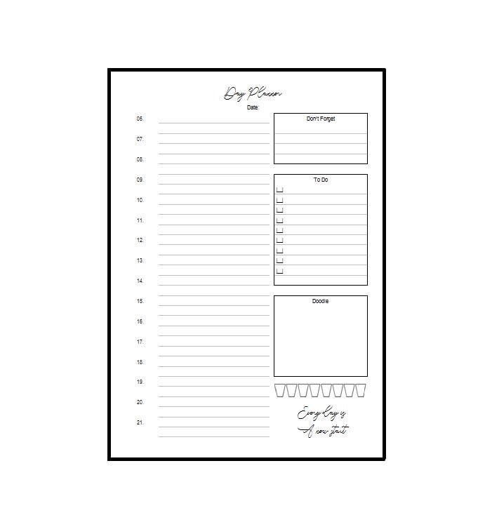 A5 Notepad Dayplanner