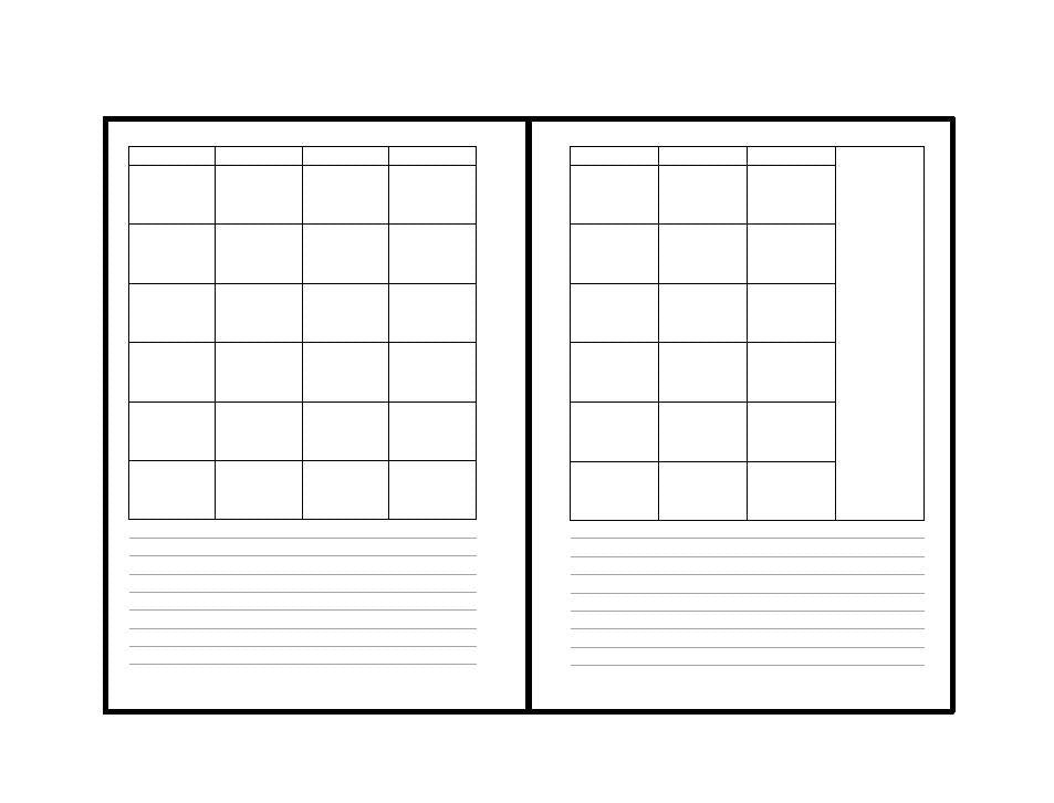 TN B6 notebook "monthly"