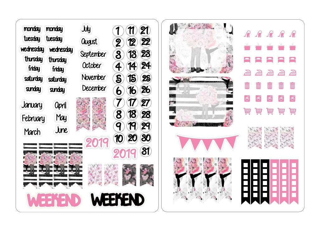 A5 deco date stickers for the classic inserts 2
