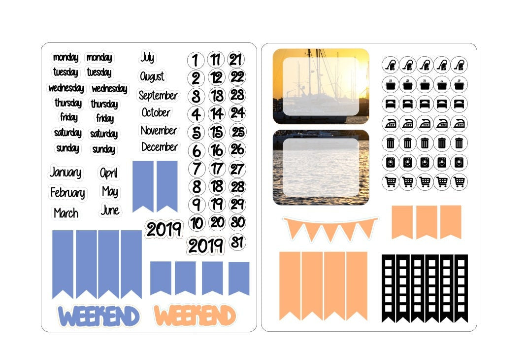 A5 deco date stickers for the classic inserts 2