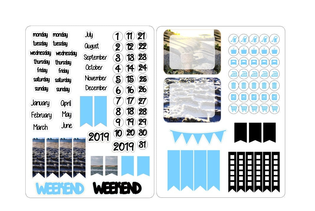 A5 deco date stickers for the classic inserts 2