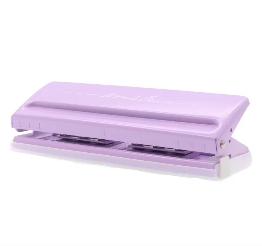 Perforateur à 6 trous réglable, coloris pastels