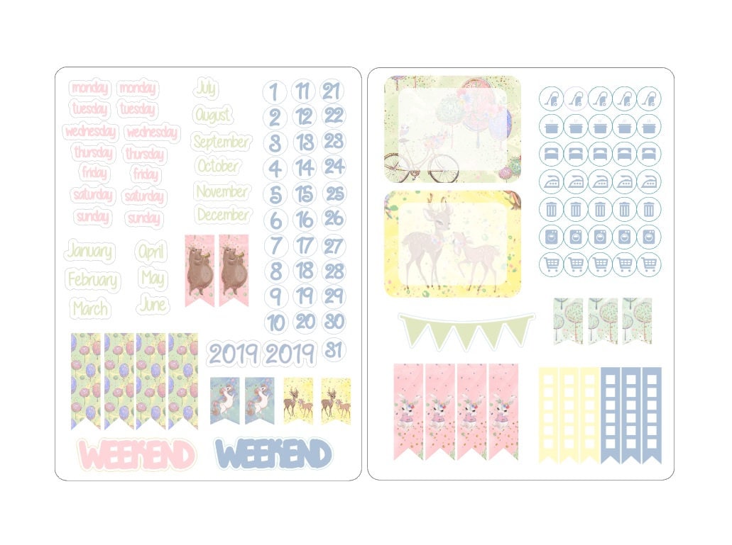 A5 deco date stickers for the classic inserts 4