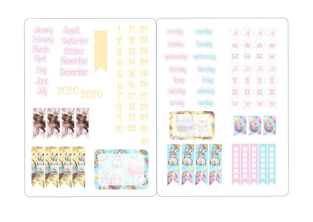 A5 deco date stickers for the classic inserts 2