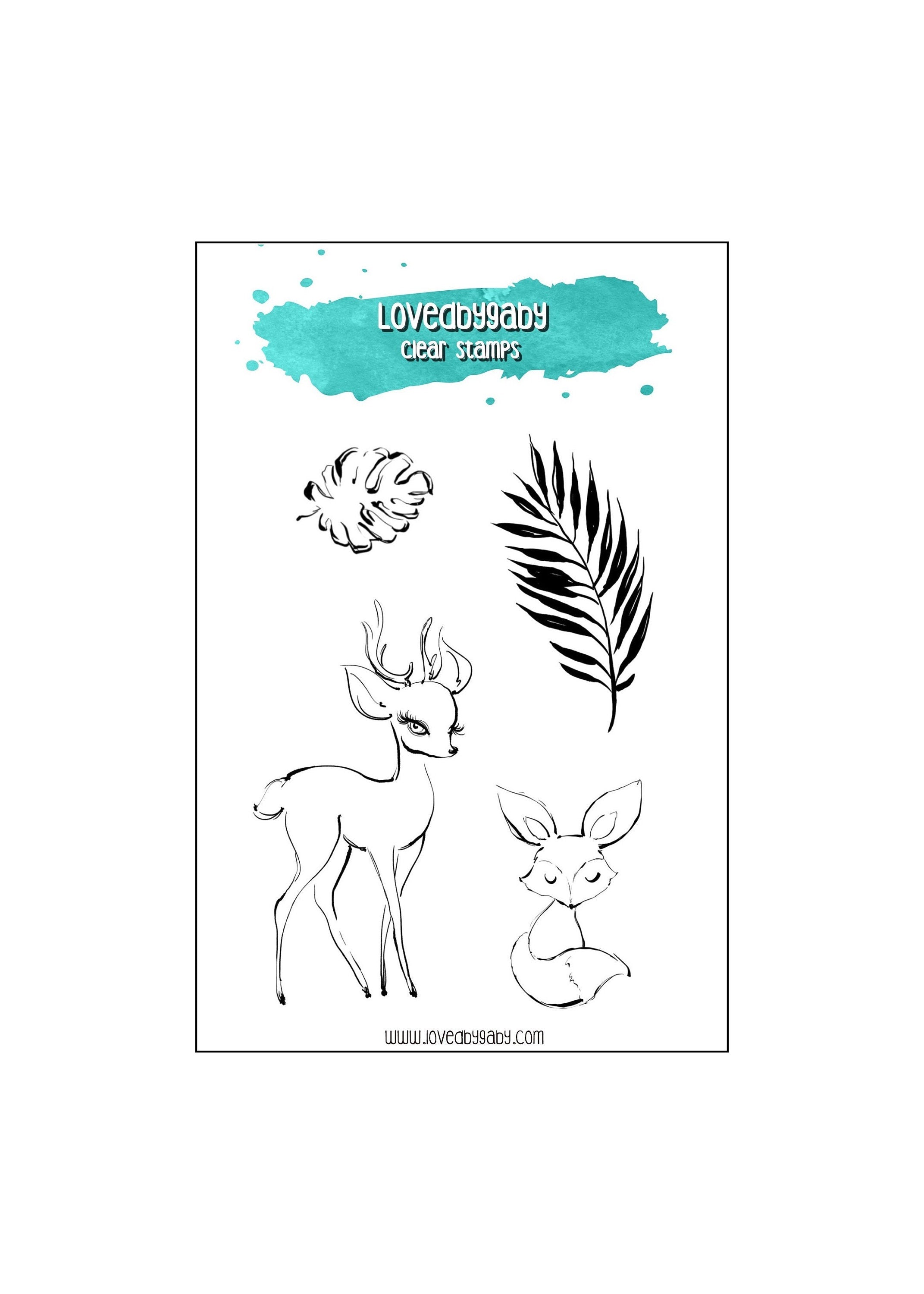 LovedbyGaby clear stamps "Deer"