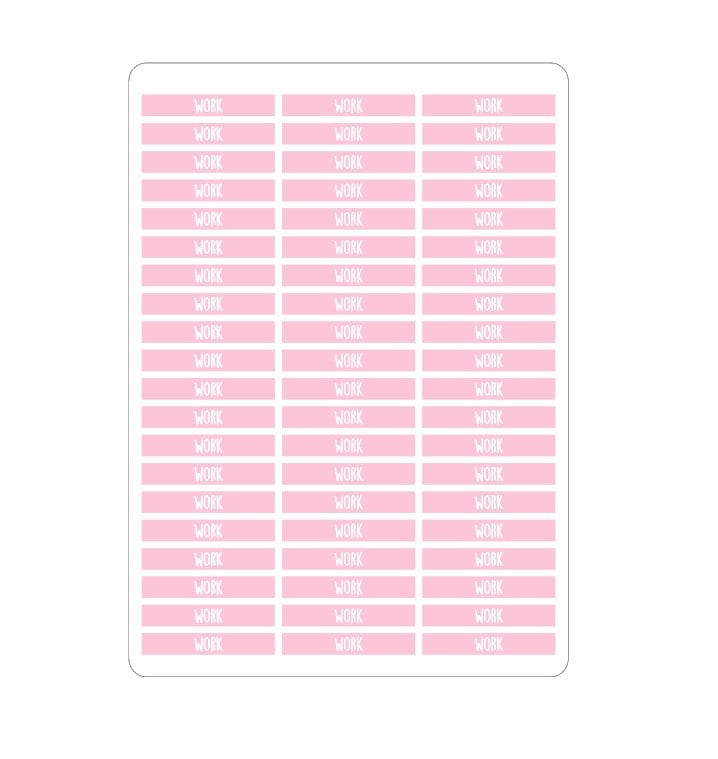 Header stickers for the HP and Mascha planners