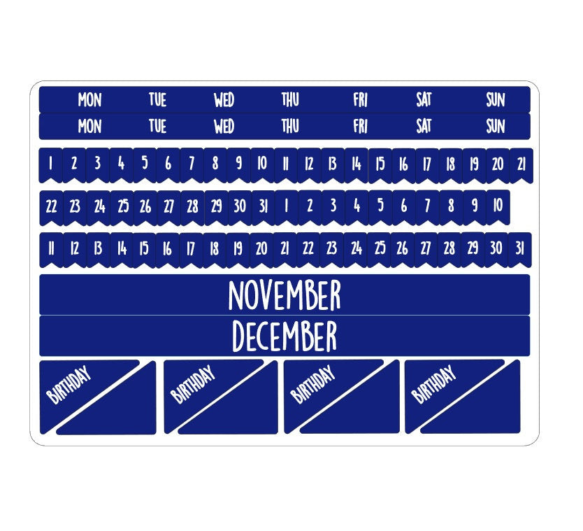 Monthly kits for the Mascha planners