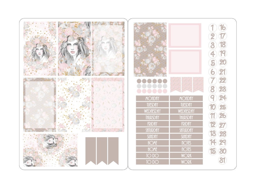 LovedbyGaby stickerkits Happy planner