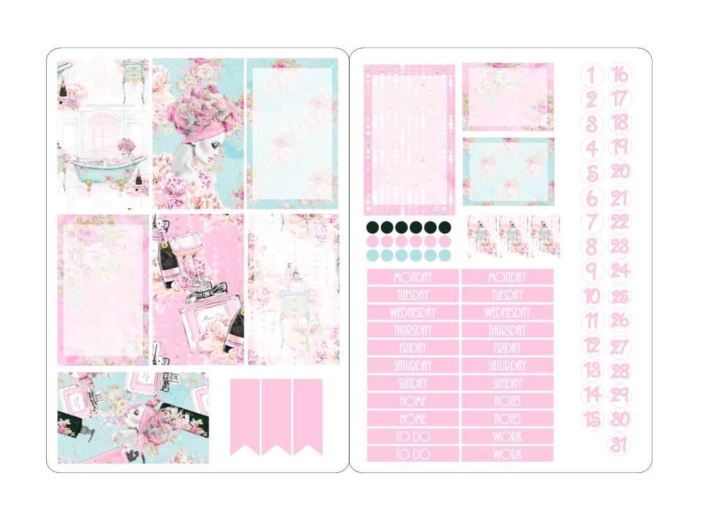LovedbyGaby stickerkits Happy planner
