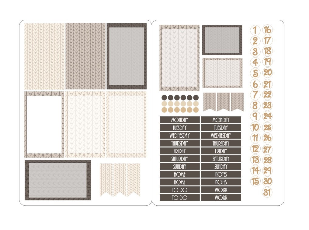 LovedbyGaby stickerkits Happy planner