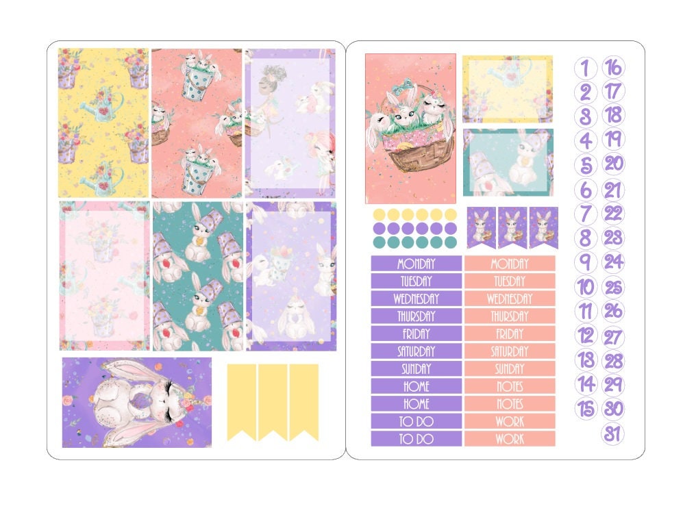 LovedbyGaby stickerkits Happy planner