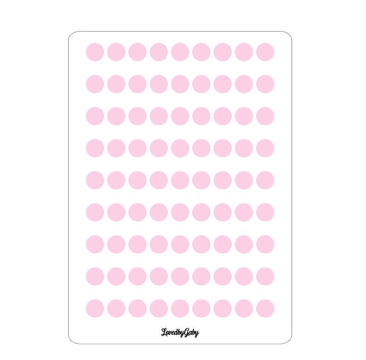 LovedbyGaby washi stickers "dots" transparent
