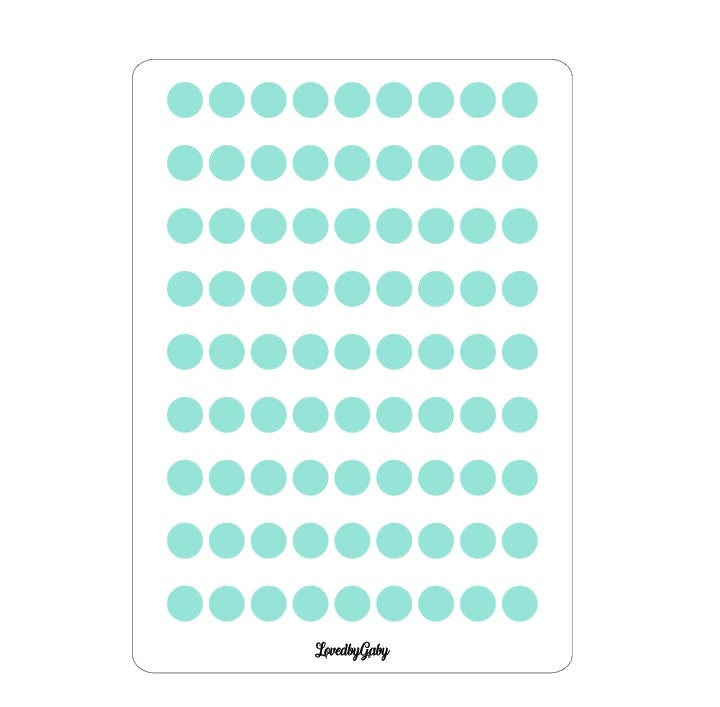 LovedbyGaby washi stickers "dots" transparent