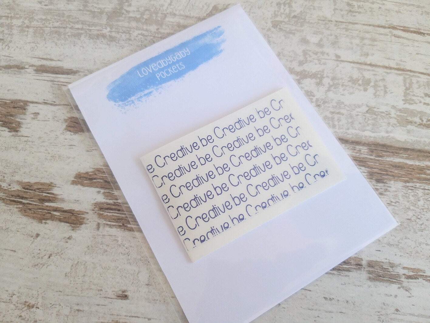 LovedbyGaby set of 2 adhesive rectangle pockets