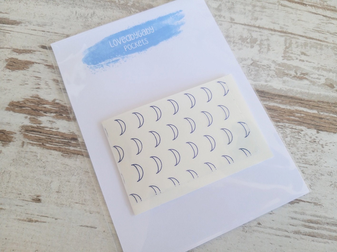 LovedbyGaby set of 2 adhesive rectangle pockets