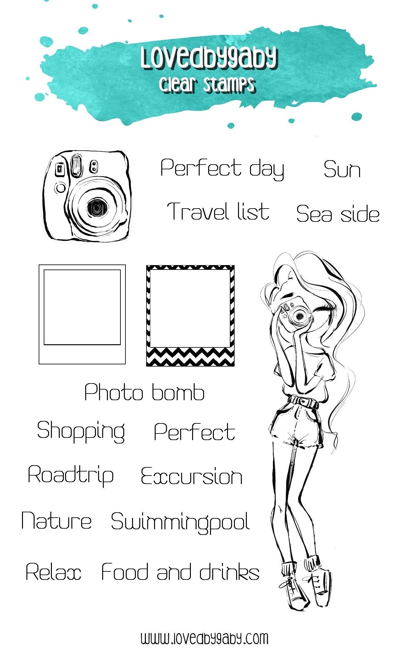 LovedbyGaby clear stamps "Picture it"