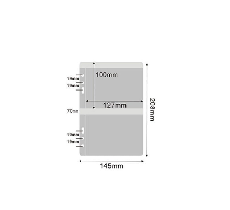 A5 plastic pockets inserts