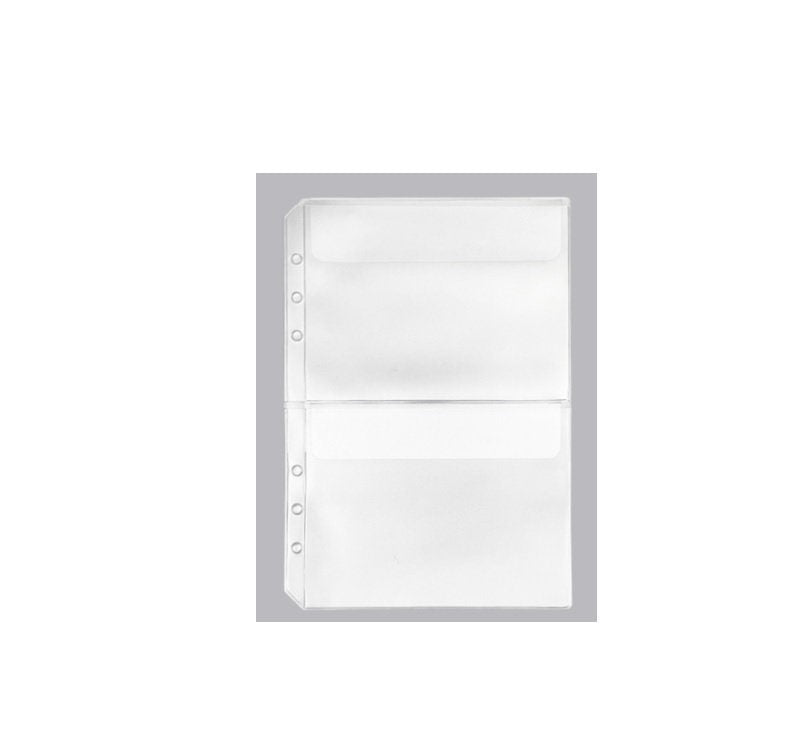 Poches de rangement personnel format A5 pour carnets à anneaux de planification