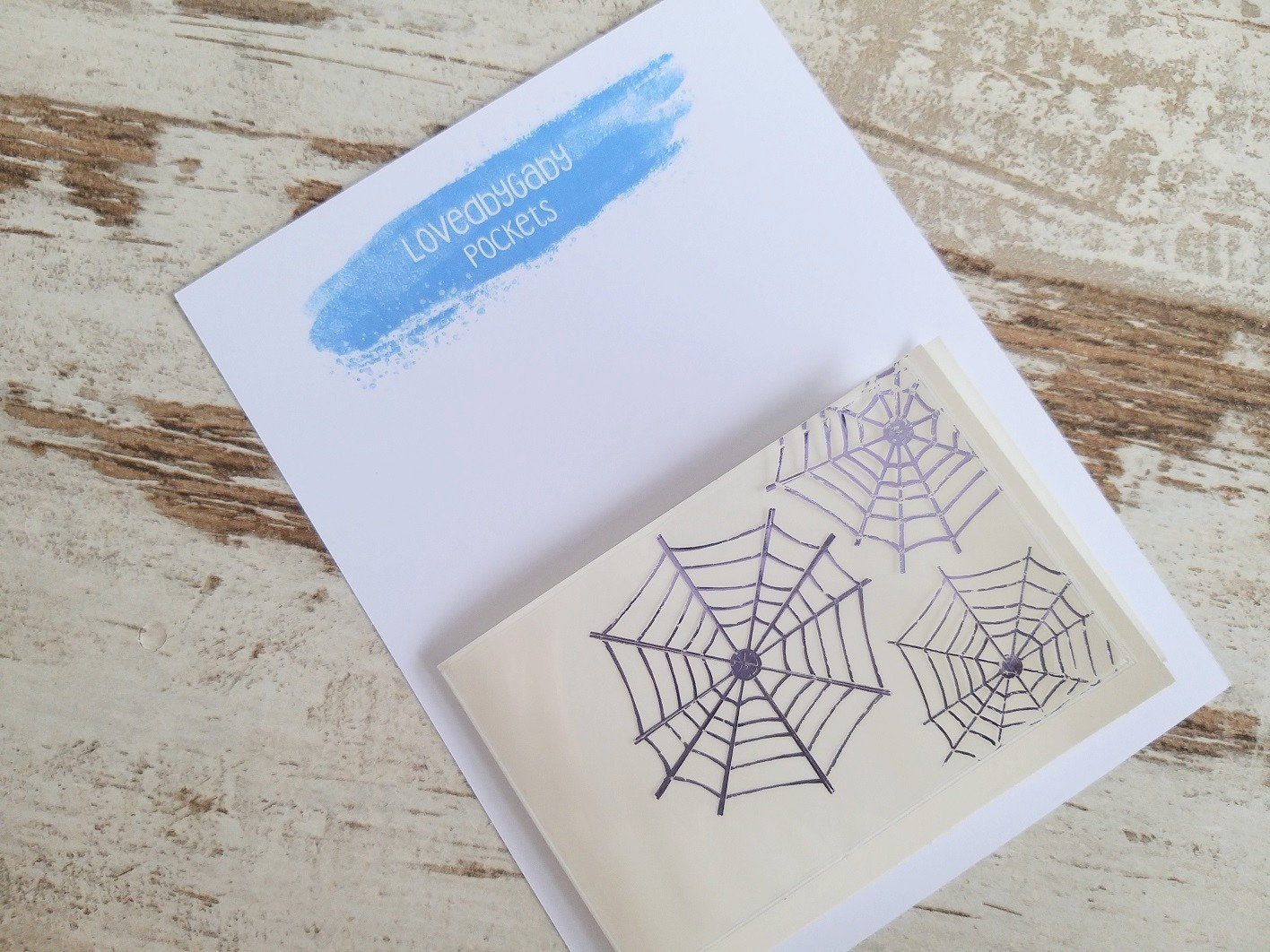 LovedbyGaby adhesive pockets set of 2 rectangles